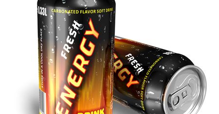 Napój energetyczny z wodą sodową i syropem glukozowo-fruktozowym