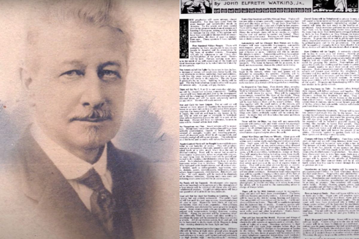 An American engineer predicted the future 100 years ago