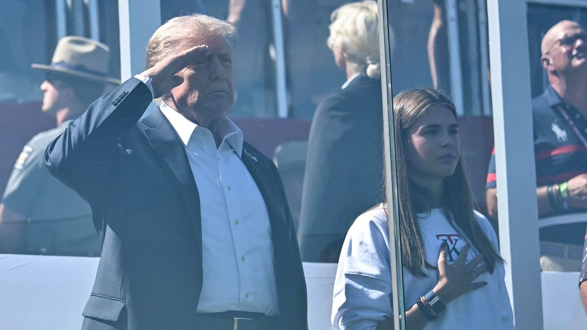 Getty Images / Na zdjęciu: Donald Trump z wnuczką Kai