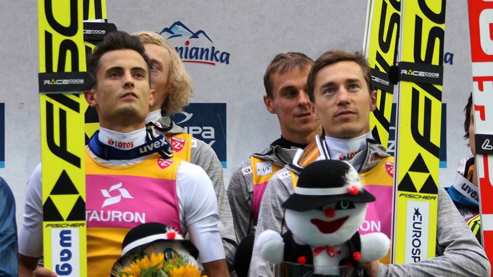 WP SportoweFakty / Kacper Kolenda / Na zdjęciu od lewej: Maciej Kot, Dawid Kubacki, Piotr Żyła, Kamil Stoch