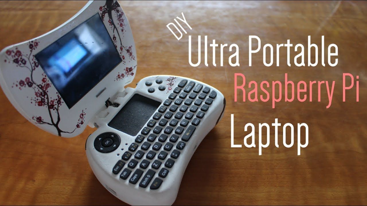 DIY Ultra Portable Raspberry Pi Laptop. Minilaptop z japońskim wzorem