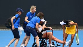 Szokujące obrazki na Australian Open. Tenisistka potrzebowała wózka inwalidzkiego
