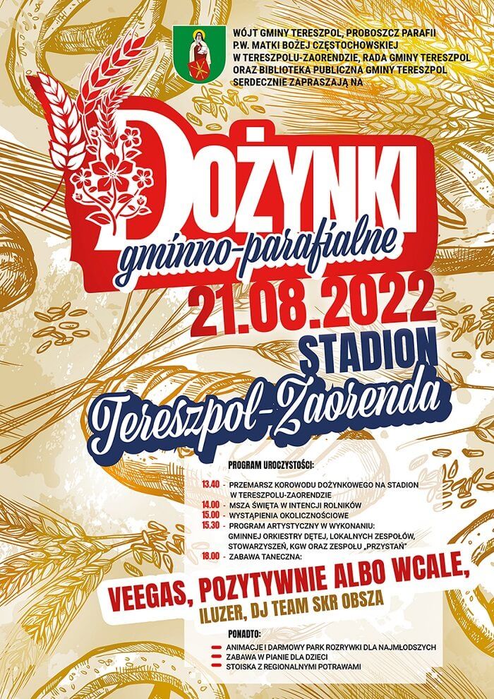 Dożynki Gminy Tereszpol 2022 - program