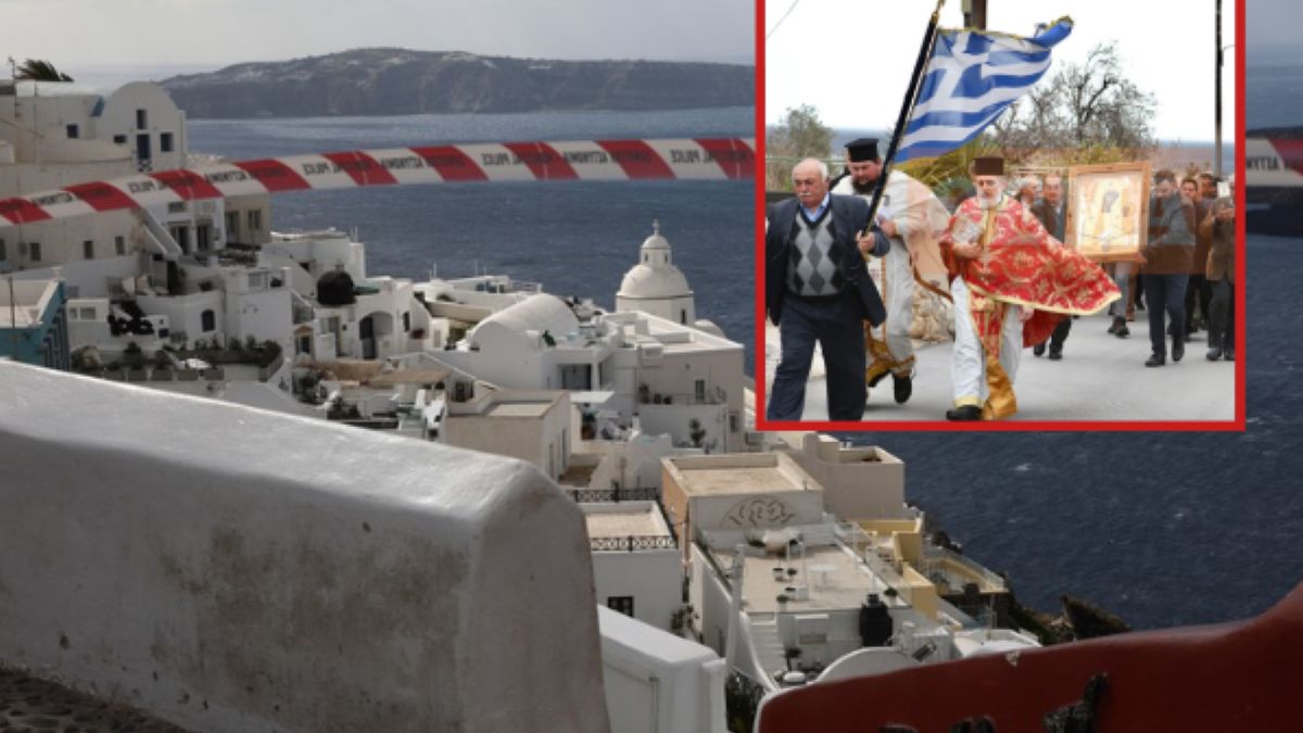 Przez Santorini przeszła procesja