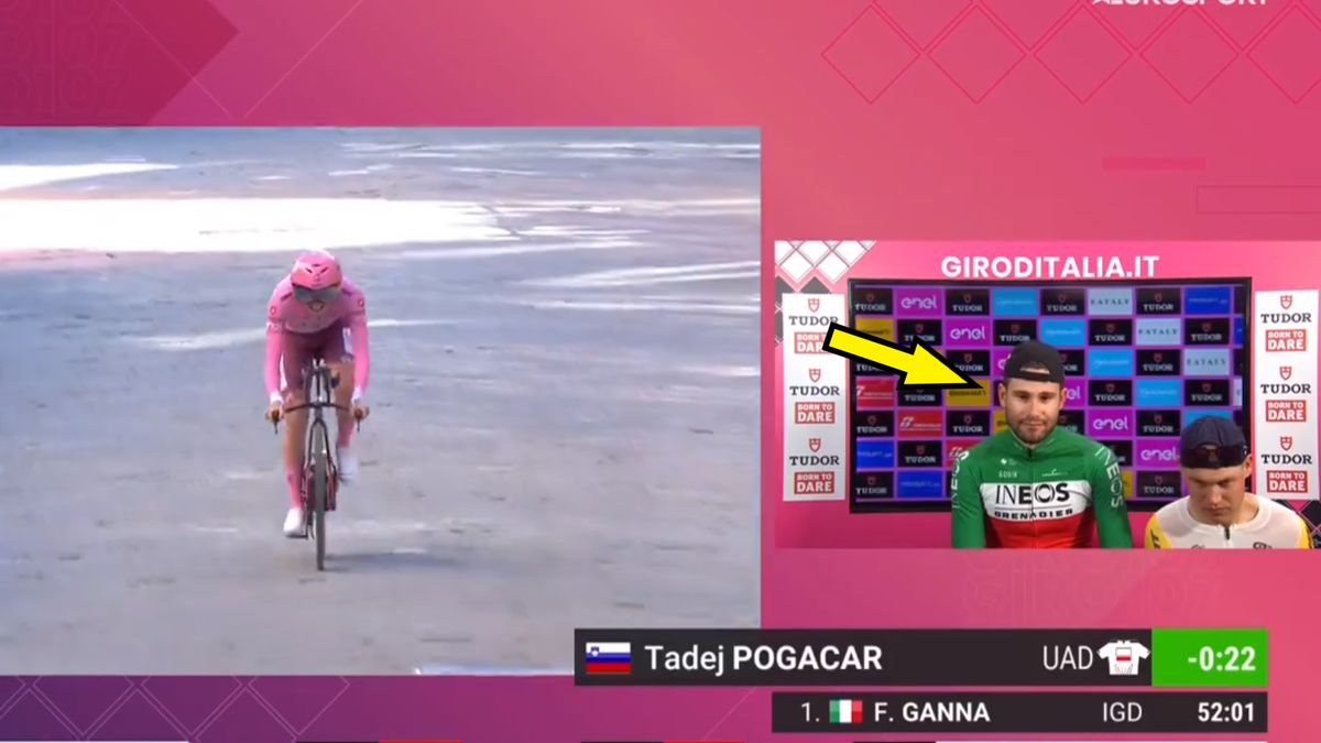 Zdjęcie okładkowe artykułu: Twitter / Giro d'Italia / Na zdjęciu: smutek Filippo Ganny