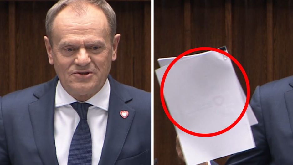 Donald Tusk w trakcie expose