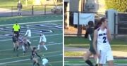 Przeraźliwe krzyki na boisku. Cierpiała po uderzeniu... mężczyzny!
