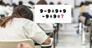 Zagadka matematyczna z podstawówki. Wynik to wcale nie zero