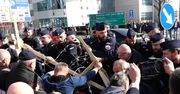 Przepychanki z policją i zasieki na granicy. Tak wyglądał protest w Słubicach