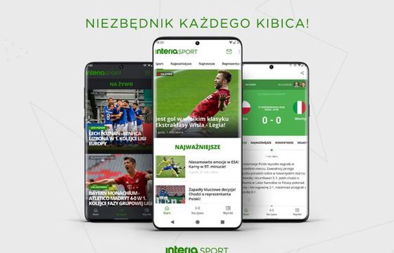 Nowa wersja aplikacji Interia Sport na urządzenia z Androidem dostępna także w Huawei App Gallery