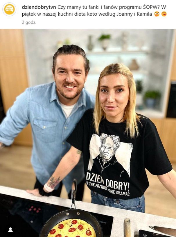 Kamil Mandat i Joanna Piłat ze "Ślubu od pierwszego wejrzenia" w "Dzień dobry TVN"