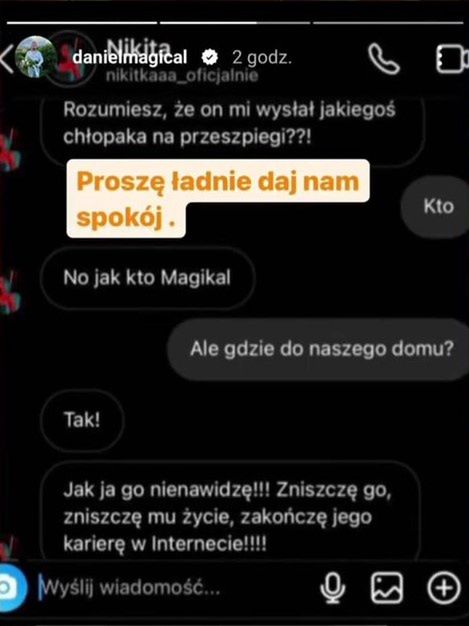 Rzekome wiadomości Nikity