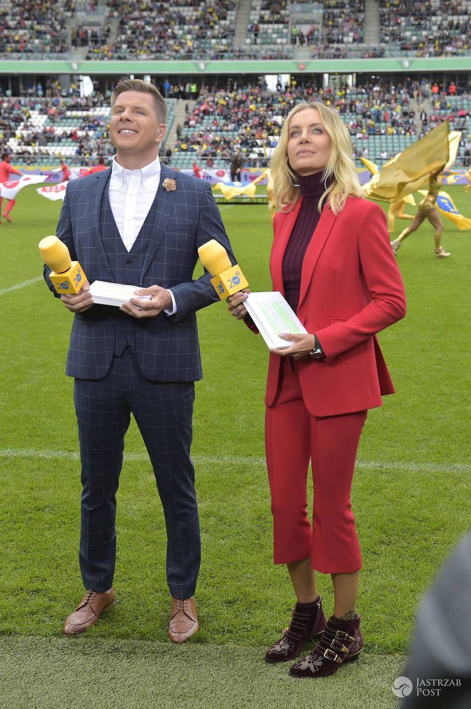 Agnieszka Woźniak-Starak i Filip Chajzer - Wielki Mecz TVN i WOŚP 2017