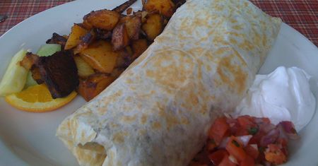 Burrito z fasolą i serem