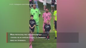 Messi uklęknął przed chłopcem. Piękne sceny