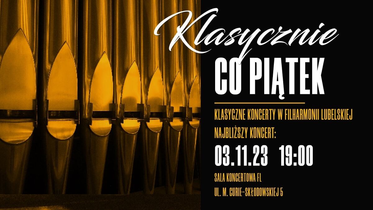 grafika „Muzyczny nagrobek”. Recital organowy Adama Tańskiego
