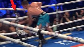 Walka godna pasa. Trzy nokdauny i wypadnięcie z ringu