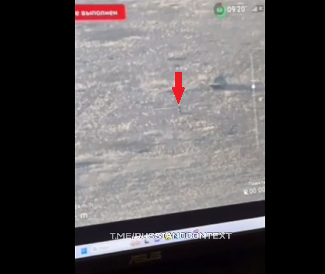 A Russian assault cyclist leads the attack.
