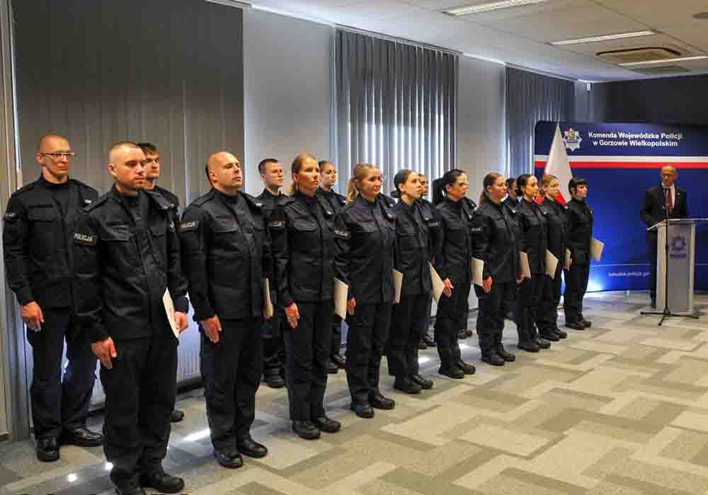 Lubuskie: 20 nowych policjantów. Część z nich trafi do Zielonej Góry