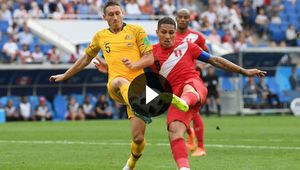 Mundial 2018. Australia - Peru: gol Guerrero na 0:2 (TVP Sport)
