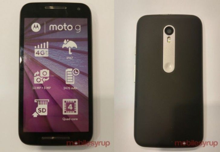 Motorola Moto G trzeciej generacji wycieka na zdjęciach. Będzie odporna na wodę? 3
