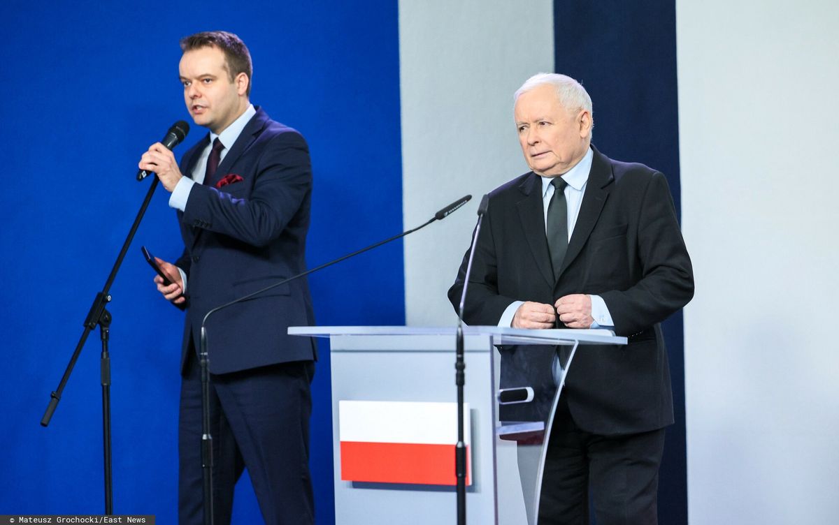 Rafał Bochenek i Jarosław Kaczyński