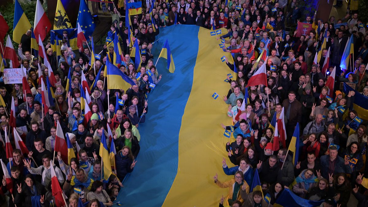 Wiec solidarności z Ukrainą