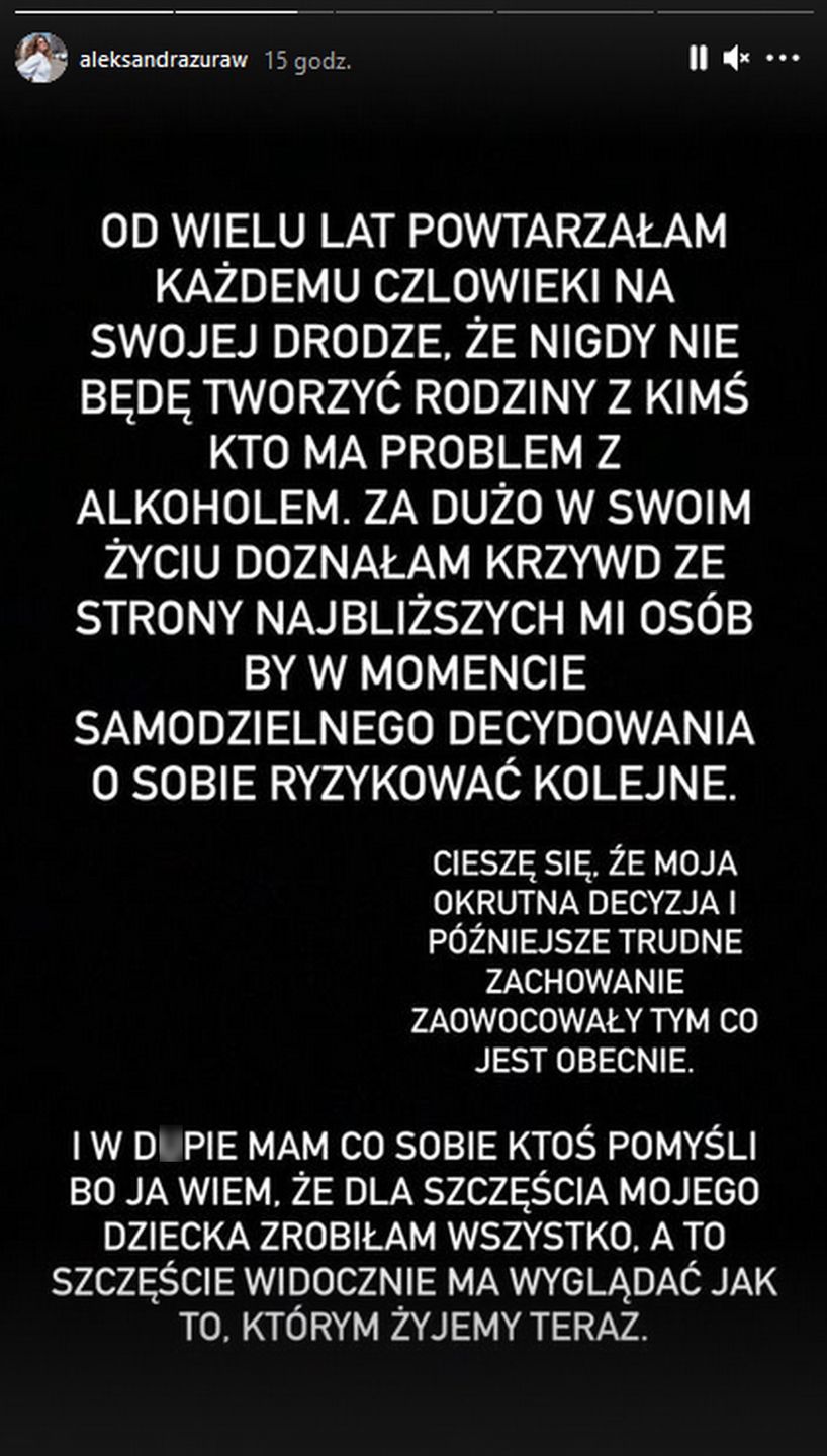 Ola Żuraw uzewnętrznia się na Instagramie