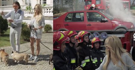Ogień, straż pożarna i ... buldożki. Tak wyglądał dzień z Majdanami (WIDEO)