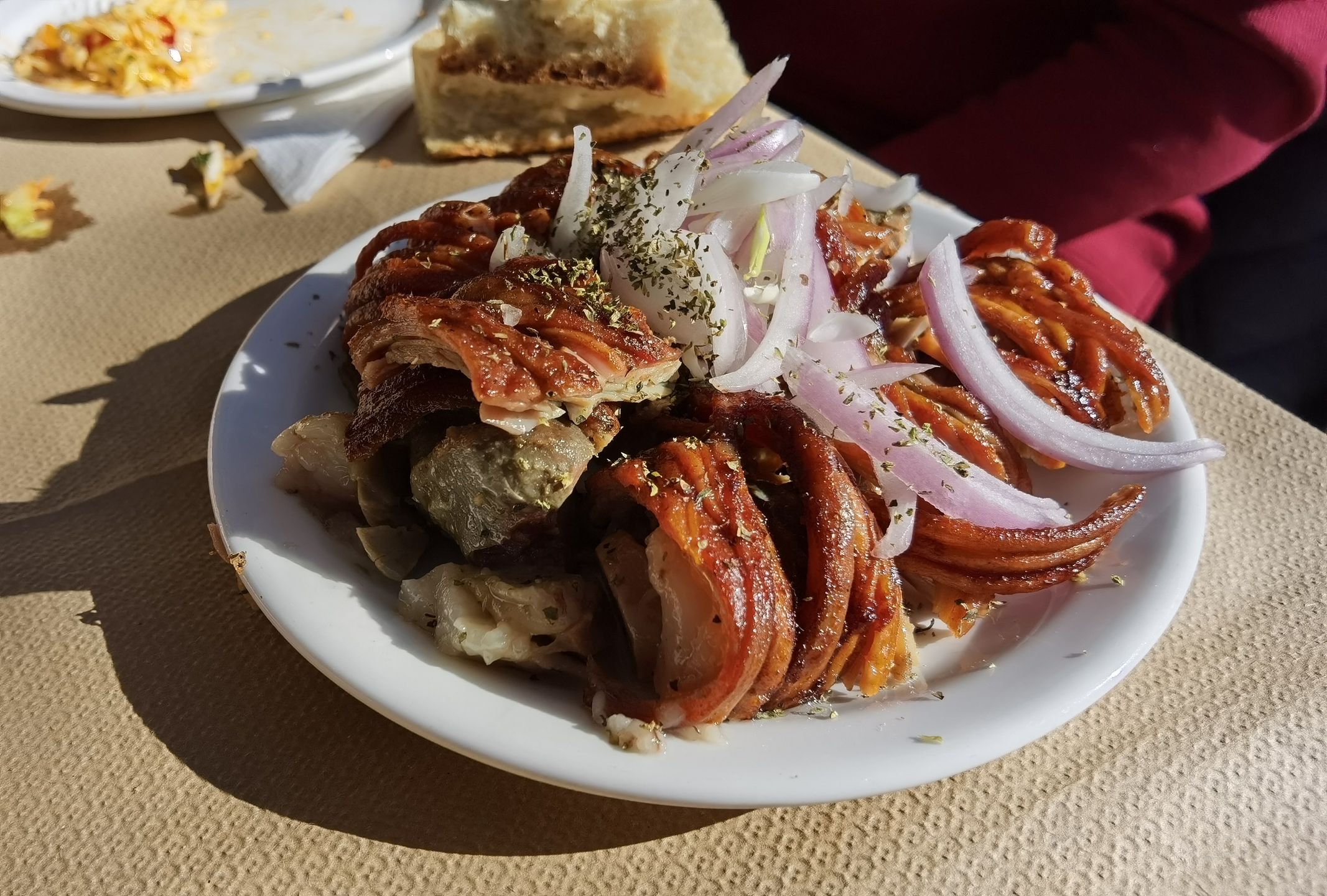 Upieczone jelita i podroby