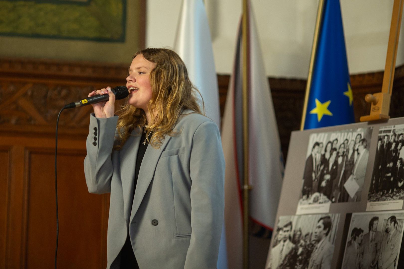 Uroczystość nadania Kazimierzowi Adachowi tytułu Honorowego Obywatela Miasta Słupska.