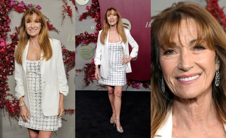 Jane Seymour eksponuje nogi w mini