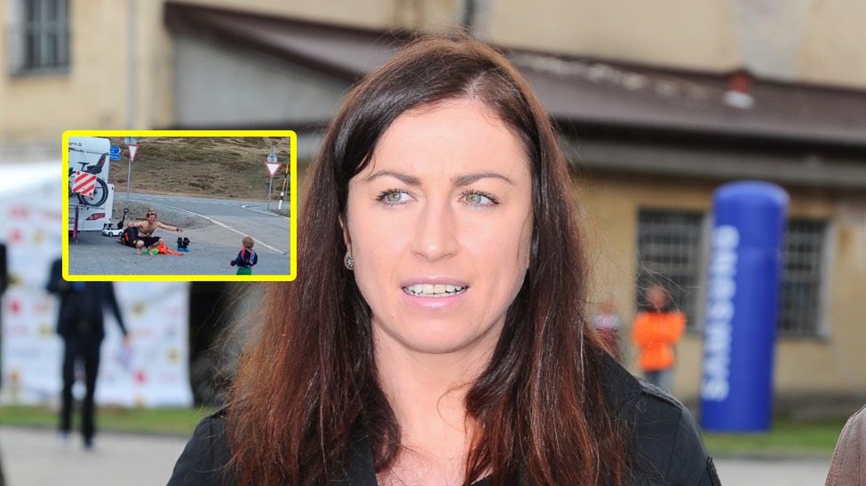 ONS.pl /  Daniel Wysocki Oraz Facebook/Justyna Kowalczyk / Na zdjęciu: Justyna Kowalczyk i Kacper Tekieli wraz z synem