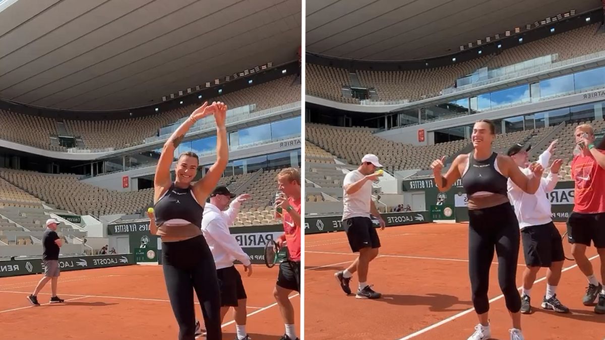 Na zdjęciu: Aryna Sabalenka i jej sztab