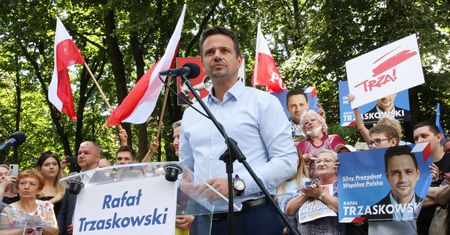 Wybory prezydenckie 2020. Rafał Trzaskowski na debacie w Lesznie. Dziennikarze WP są na miejscu