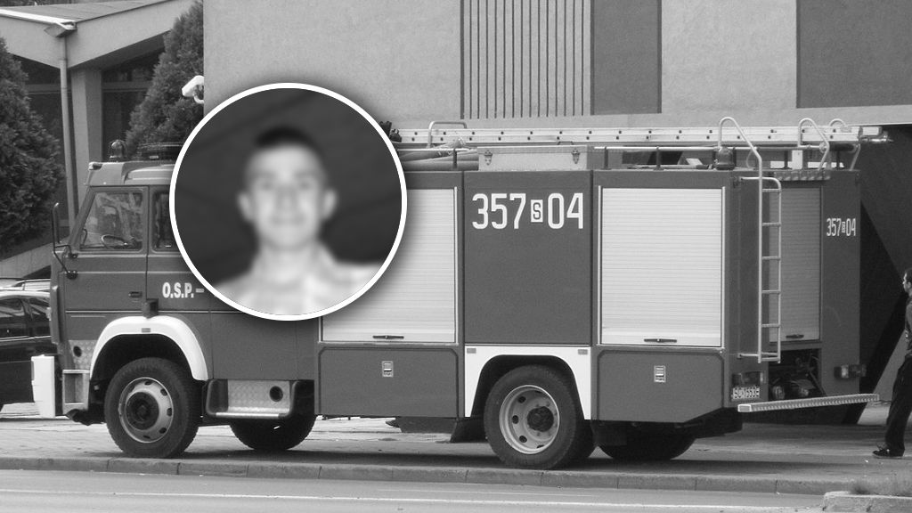 W tragicznym wypadku w woj. łódzkim zginął młody strażak