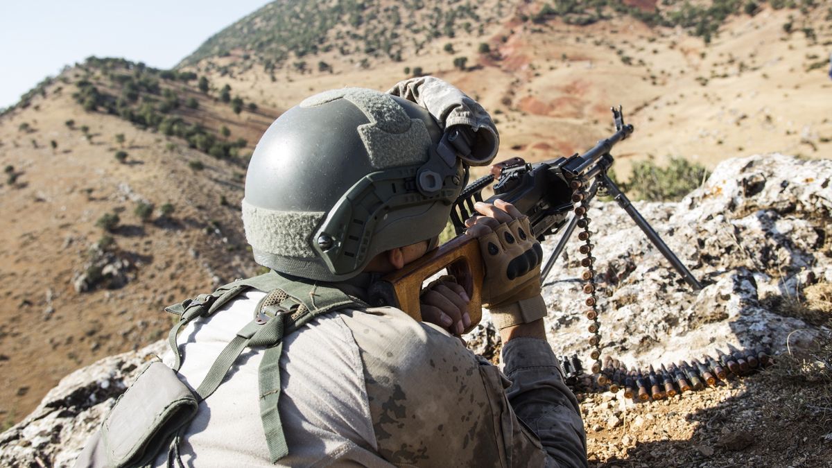 Turecki żołnierz. Zdjęcie ilustracyjne