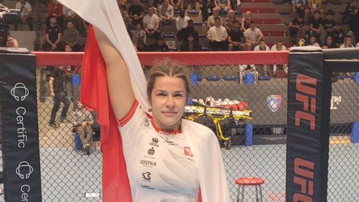 Zdjęcie okładkowe artykułu: Materiały prasowe / MMA Polska / Dominika Steczkowska mistrzynią Europy (fot. materiały prasowe)