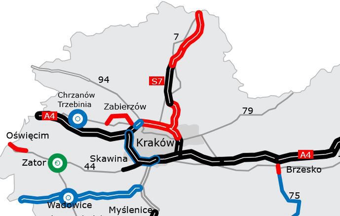 Stan budowy dróg - w tym S7 - w woj. małopolskim