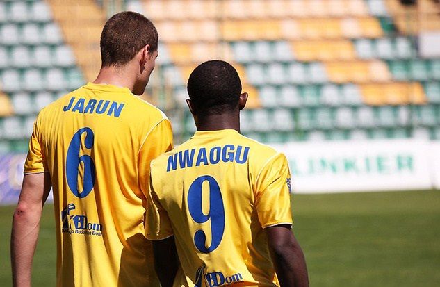 Napastnik Floty Charles Nwaogu miał swoje pięć minut w Arce Gdynia