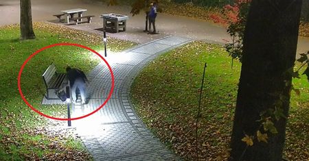 Znalazł laptopa pod ławką w Zduńskiej Woli. Nagrali, jak się zachował