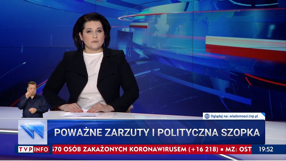 "Wiadomości" TVP o podsłuchiwaniu Giertycha. "Skarży się na tajemniczy system" (Źródło: TVP)