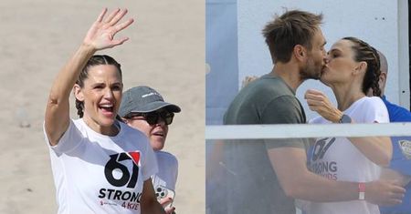 Ukochany Jennifer Garner dopinguje ją podczas biegu charytatywnego. Paparazzi przyłapali ich na POCAŁUNKU