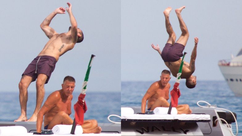 Stefano Gabbana z młodszym kolegą