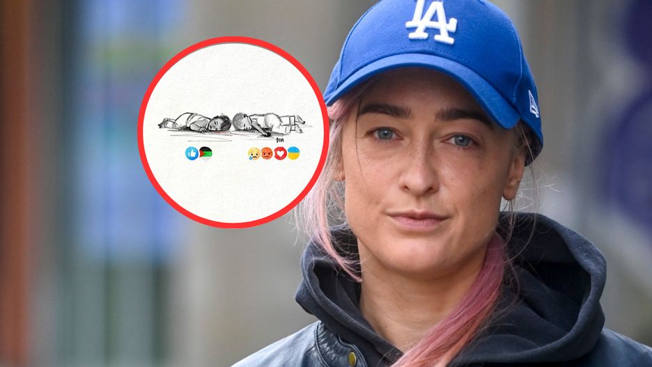 Matylda Damięcka zamieściła na swoim profilu na Instagramie grafiki "porównujące" wojny