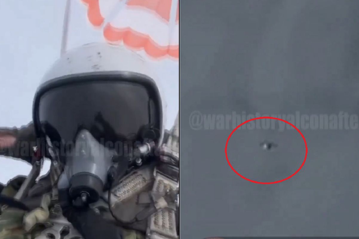 Ukrainians hit a Russian pilot. He recorded his fall.