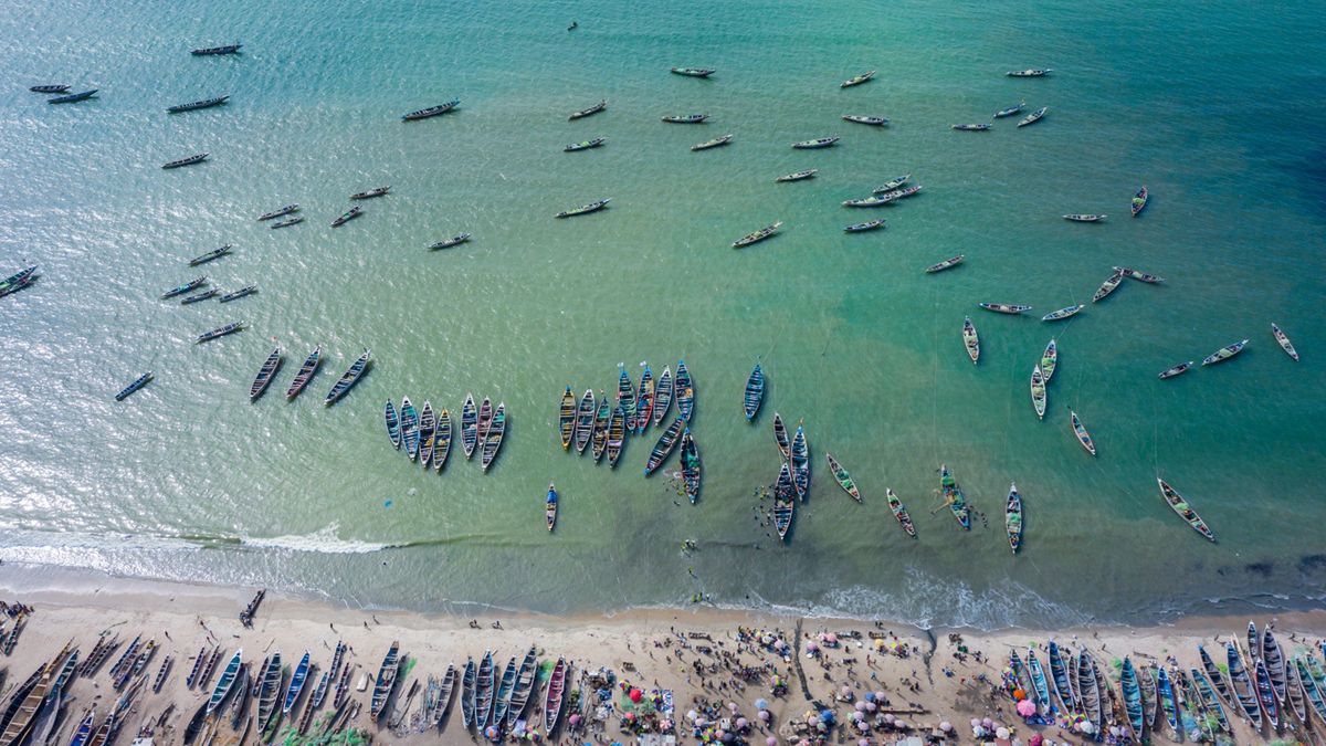Wioska rybacka Tanji w Gambii