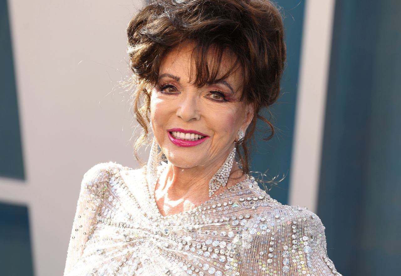 Joan Collins ma 89 lat i zachwyca. W ognistej czerwieni wygląda jak bogini