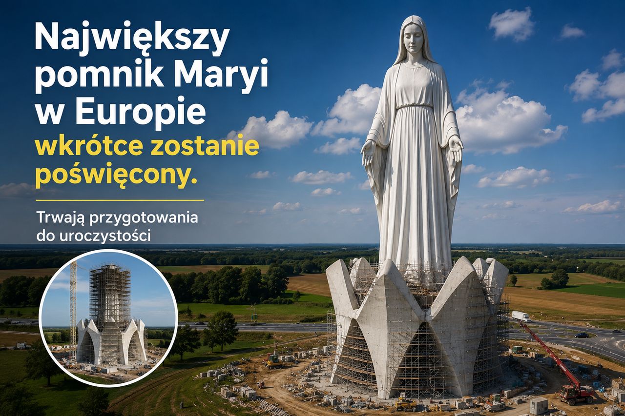 Największy pomnik Maryi w Europie wkrótce zostanie poświęcony. Trwają przygotowania do uroczystości