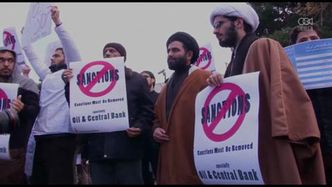 Studenci protestują w poparciu dla irańskich działań nuklearnych